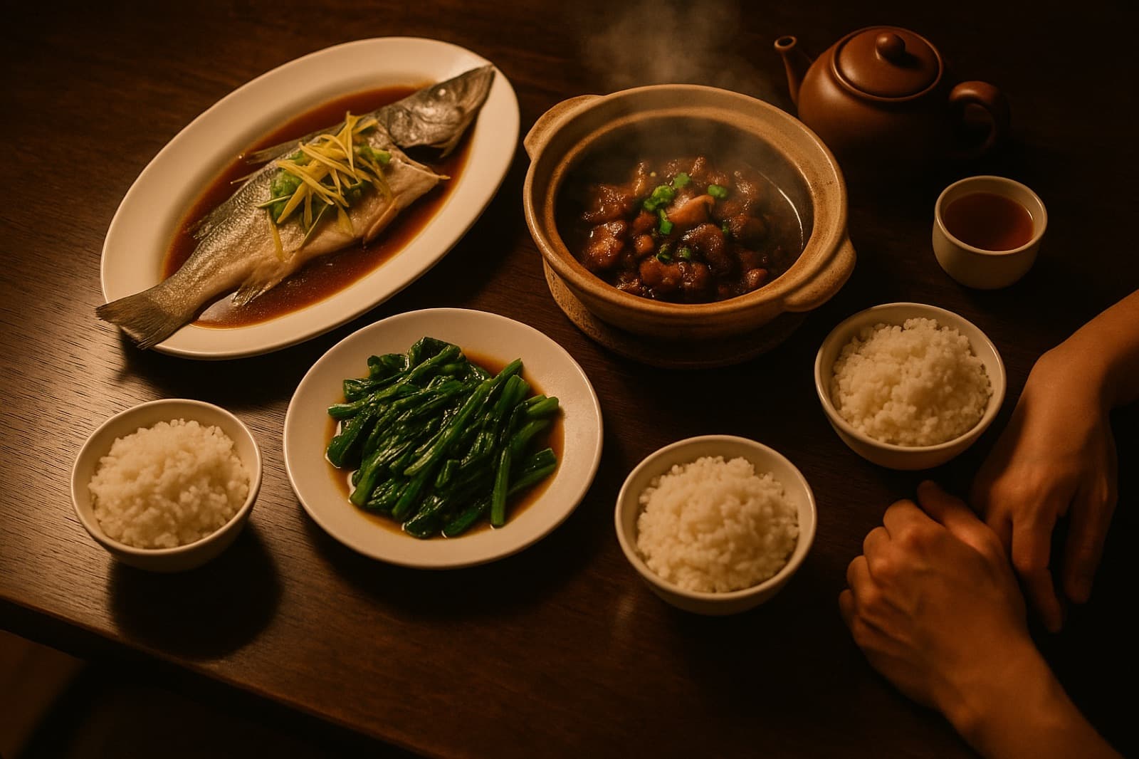 双人套餐菜品示例，俯拍
